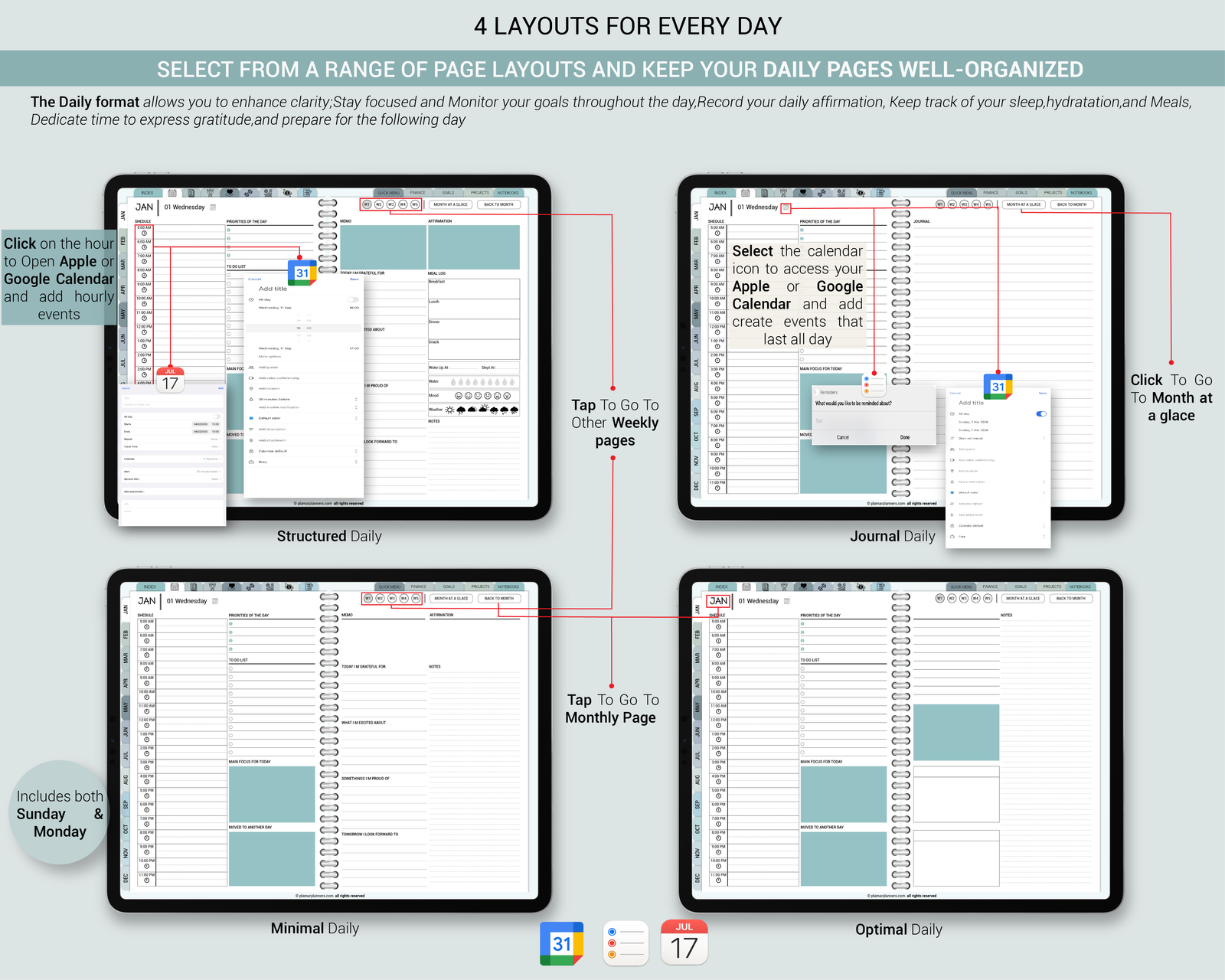 Digital Planner 2026-2027-2028 with GoodNotes pages