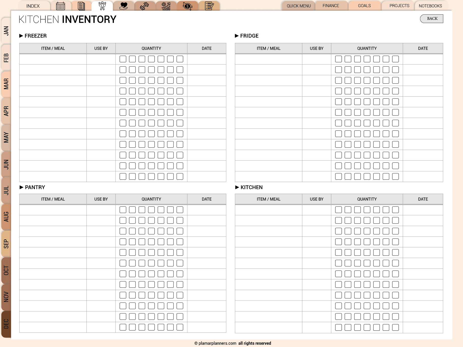 All Ine One Digital Planner ( Welness planners - Productivity planners - Lifestyle planners - Finance planners - Health Planners )