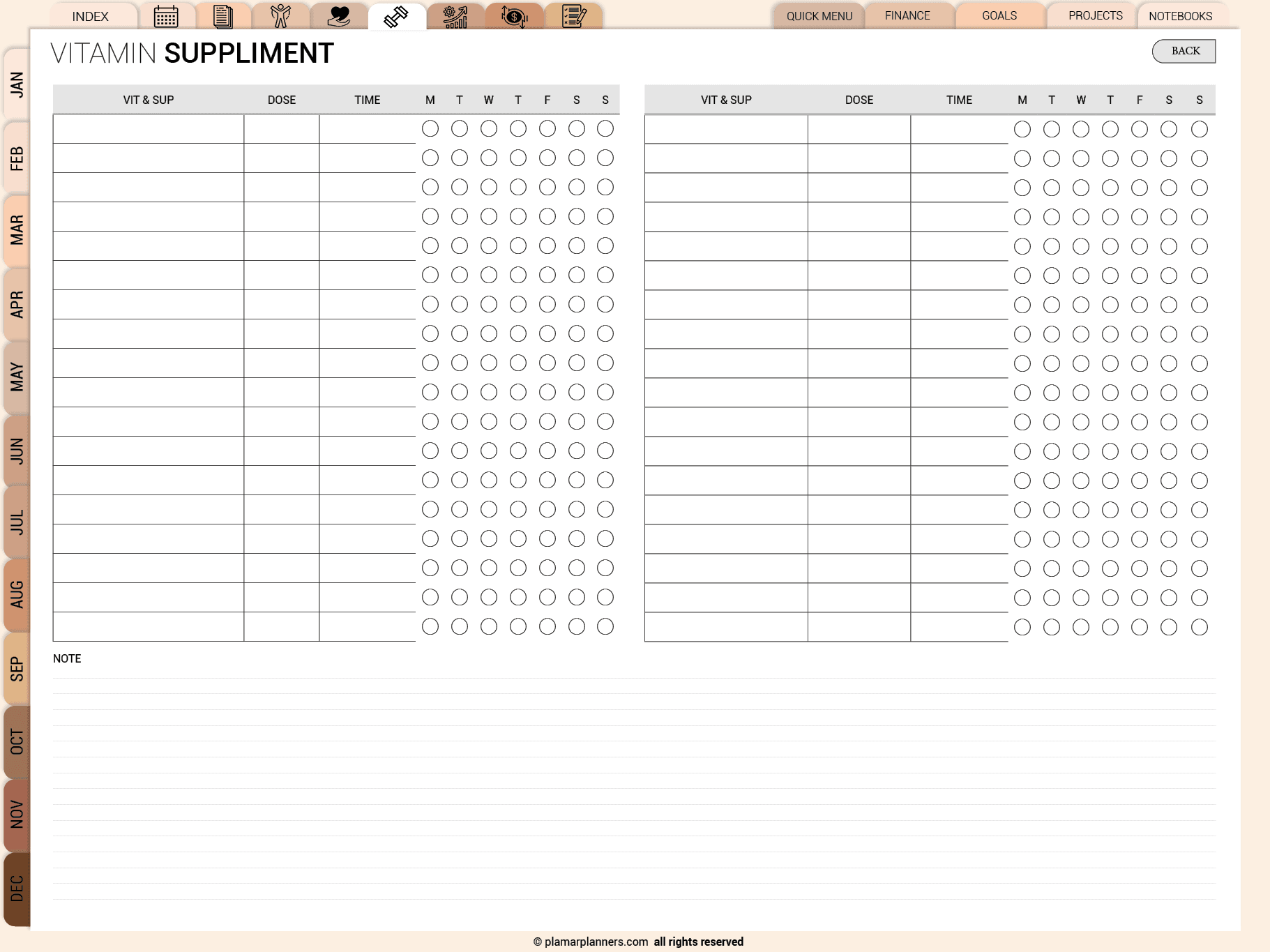 All Ine One Digital Planner