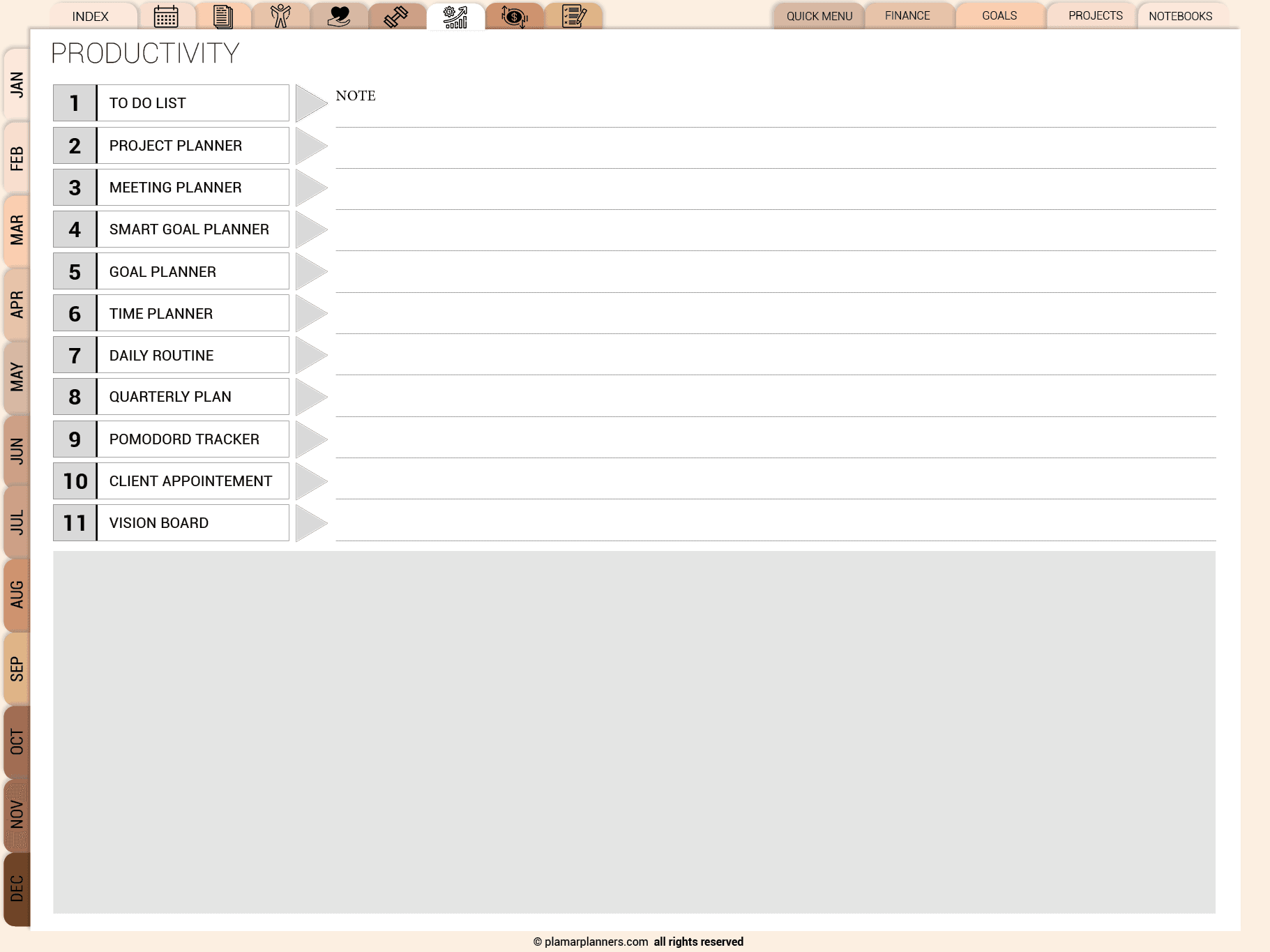 All Ine One Digital Planner