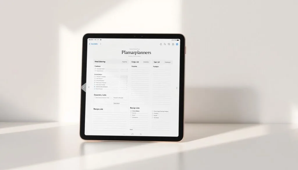 GoodNotes Meal Prep Digital Planner