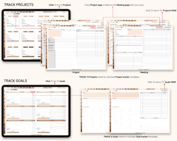 Digital Planner 2025 & Undated | Daily, Weekly, Monthly Planner | Digital Stickers & Calendar - Image 7