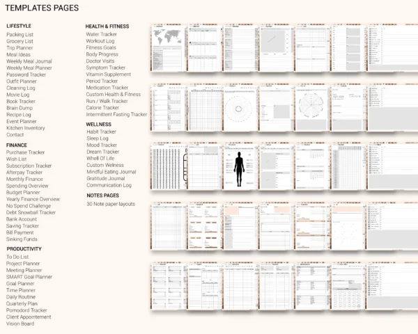Digital Planner 2025 & Undated | Daily, Weekly, Monthly Planner | Digital Stickers & Calendar - Image 6